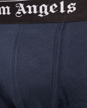 Palm Angels Set of blue trunks with logo PLA1UMWTR04TR