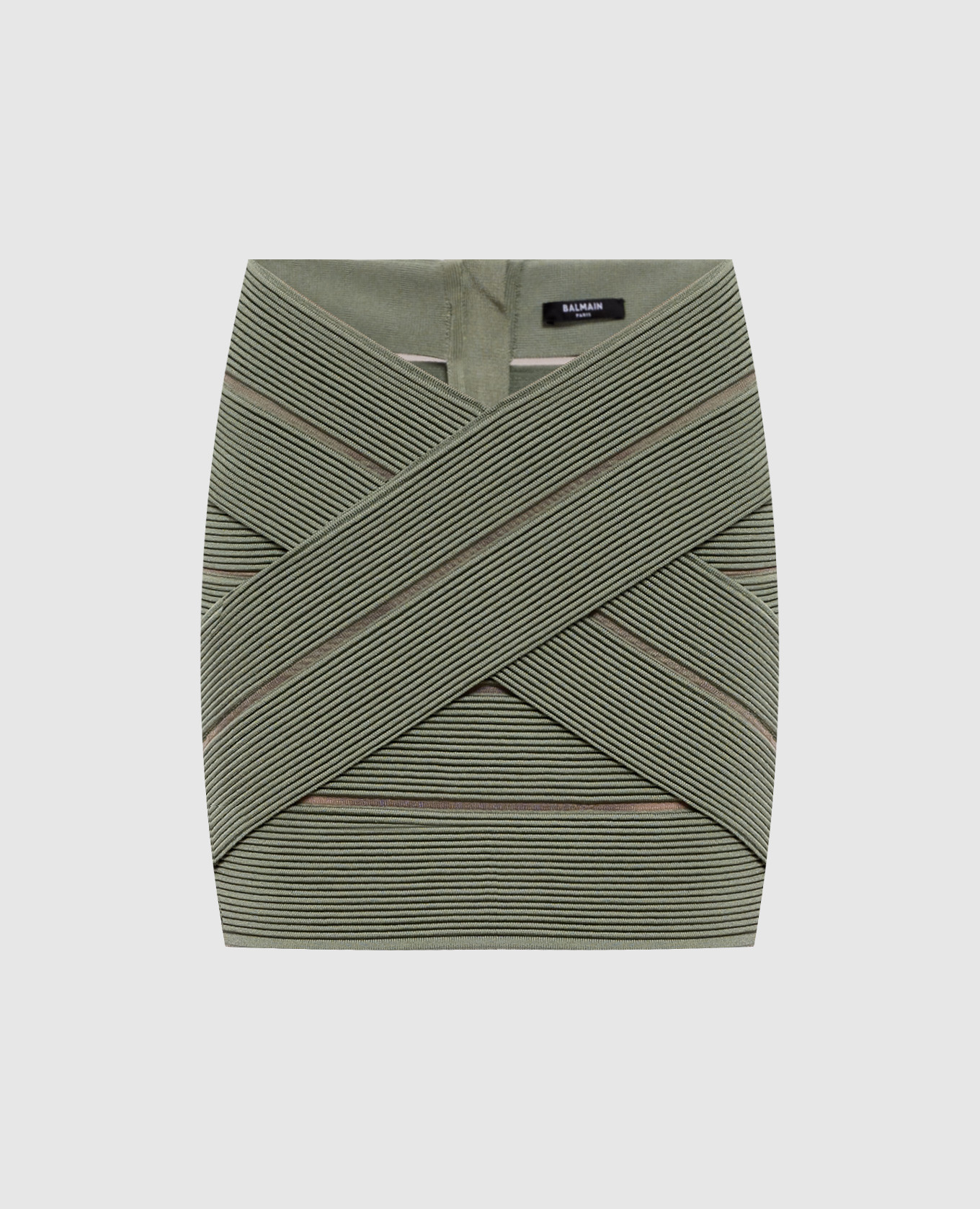 

Green mini skirt Balmain