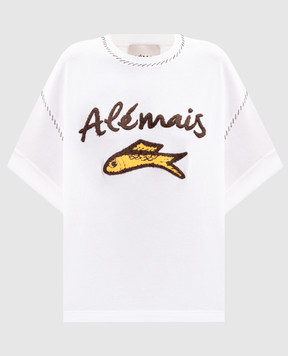 Alemais Scuba Cuffed T-Shirt in Ivory 7434T