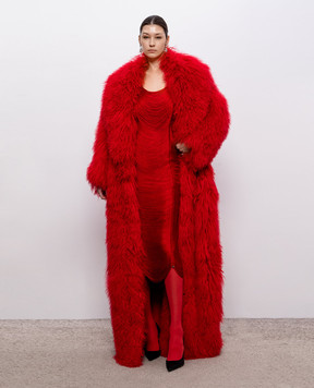 Nissa Red fur coat EXRG20