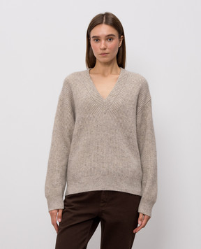 Brunello Cucinelli Beige cashmere and wool pullover MTX755602P