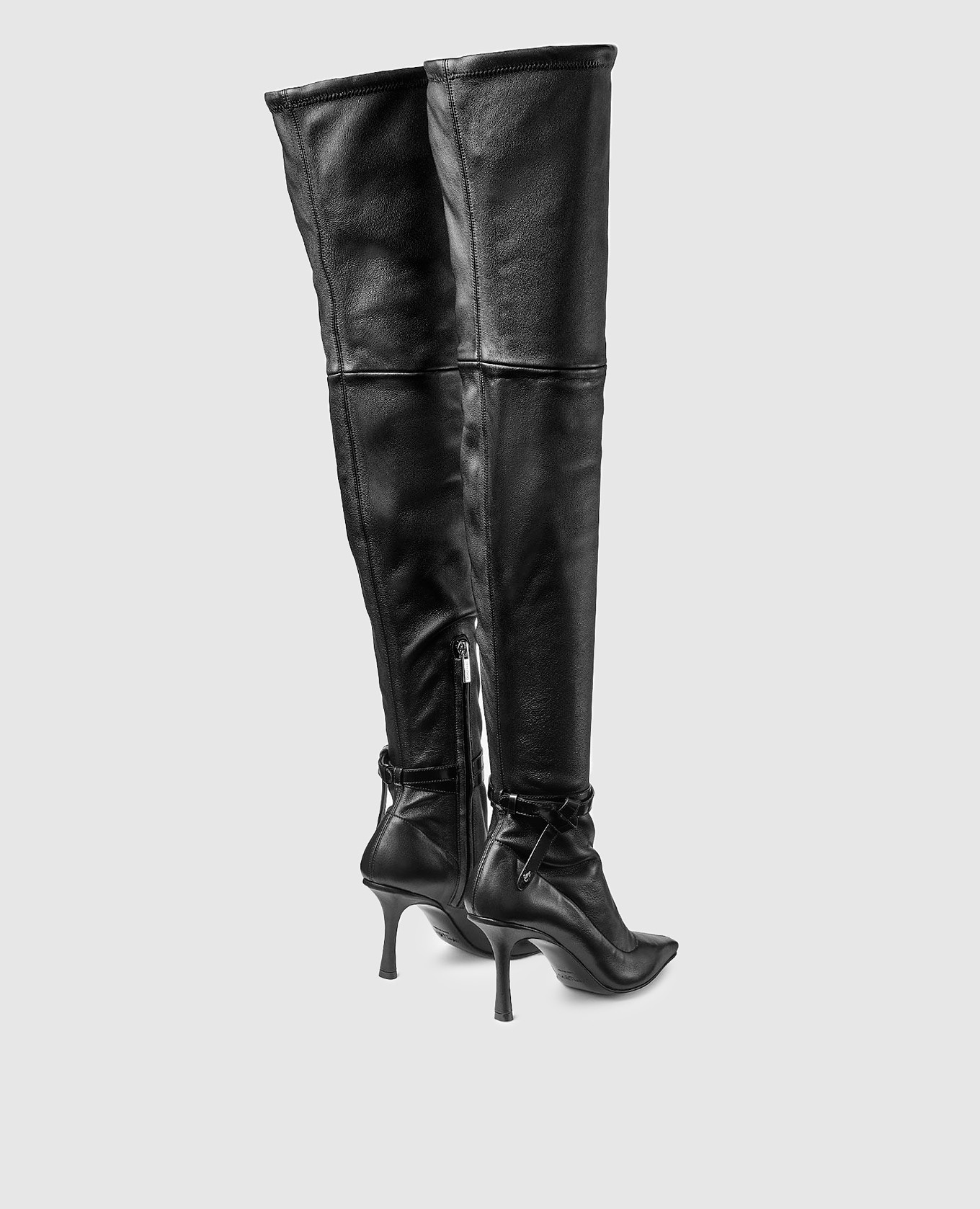 

Camie black leather over the knee boots Jimmy Choo