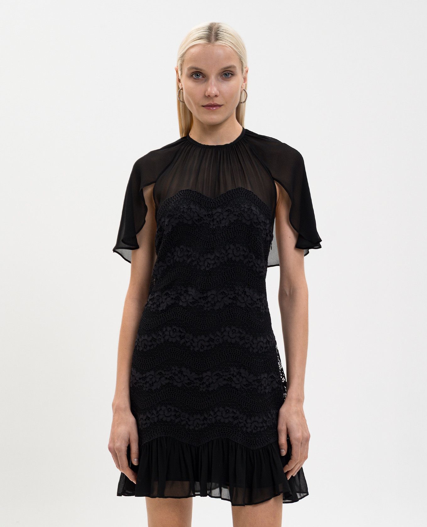 Black dress with lace Twinset 3
