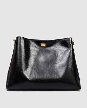 Dolce&Gabbana Vittoria black glossy leather bag BB7942AZ000