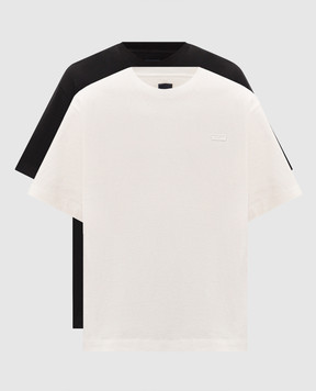 Juun.j Set of T-shirts with logo patch JC6742PSE5