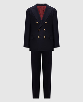 Brunello Cucinelli Blue wool suit M038PLDPHG