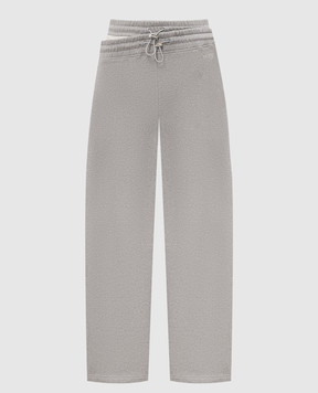 The Attico Grey insulated double-layer track pants 261WCP00319JJF003AA
