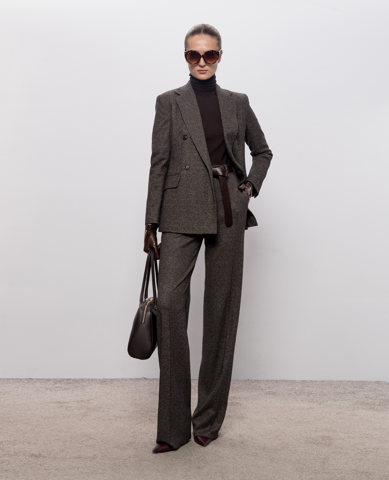 Brown wool golf SALUTO Max Mara 2