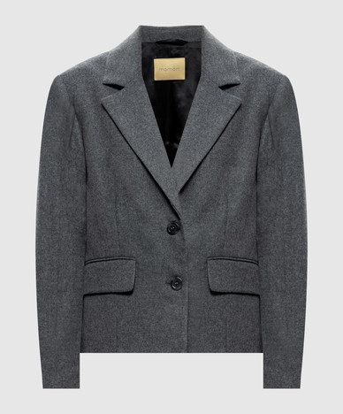 Kaja graue Wolljacke