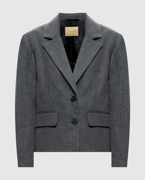 Momoni Kaja gray wool jacket MOJA04330MO