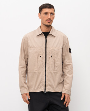 Stone Island Beige zip-up shirt L1S151200005S0298