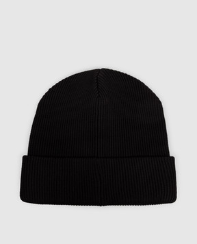 Iceberg Black wool hat with logo embroidery 30409005