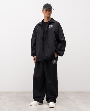 Vetements Black jacket with contrast embroidery ME76GJ121B