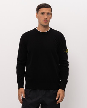 Stone Island Black wool jumper L2S155100021S00B4