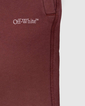 Off-White Children's pink joggers with print 44BCH001F26F001