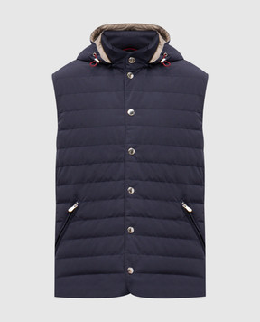 Brunello Cucinelli Blue down vest MM4791696