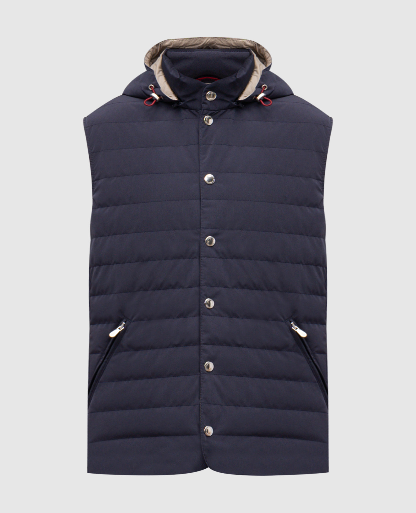 Blue down vest