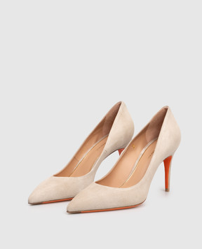 Santoni Beige suede shoes WDID70945HI2NMGD