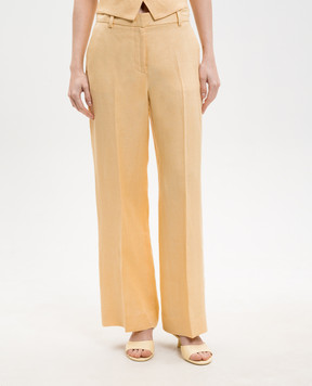 Max Mara Weekend Yellow MALIZIA linen pants WKDMALIZIA