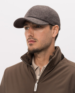 Stefano Ricci Brown cashmere cap MCV63SB11FMA0037