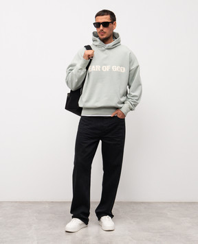 Fear of God Heaven blue hoodie with vintage effect FG25FW1212115BHF