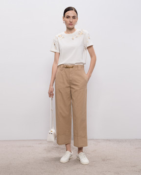 Twinset Beige pants with belt 261TP2150