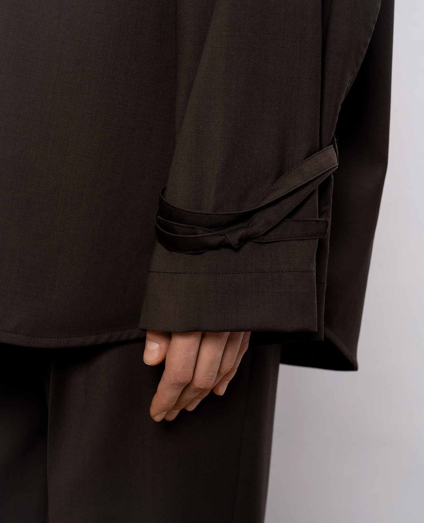 Brown wool shirt Toteme 5