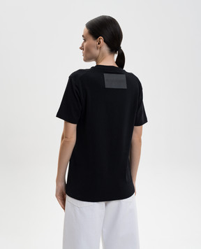 Jil Sander Black T-shirt with logo patch J40GC0142J20103