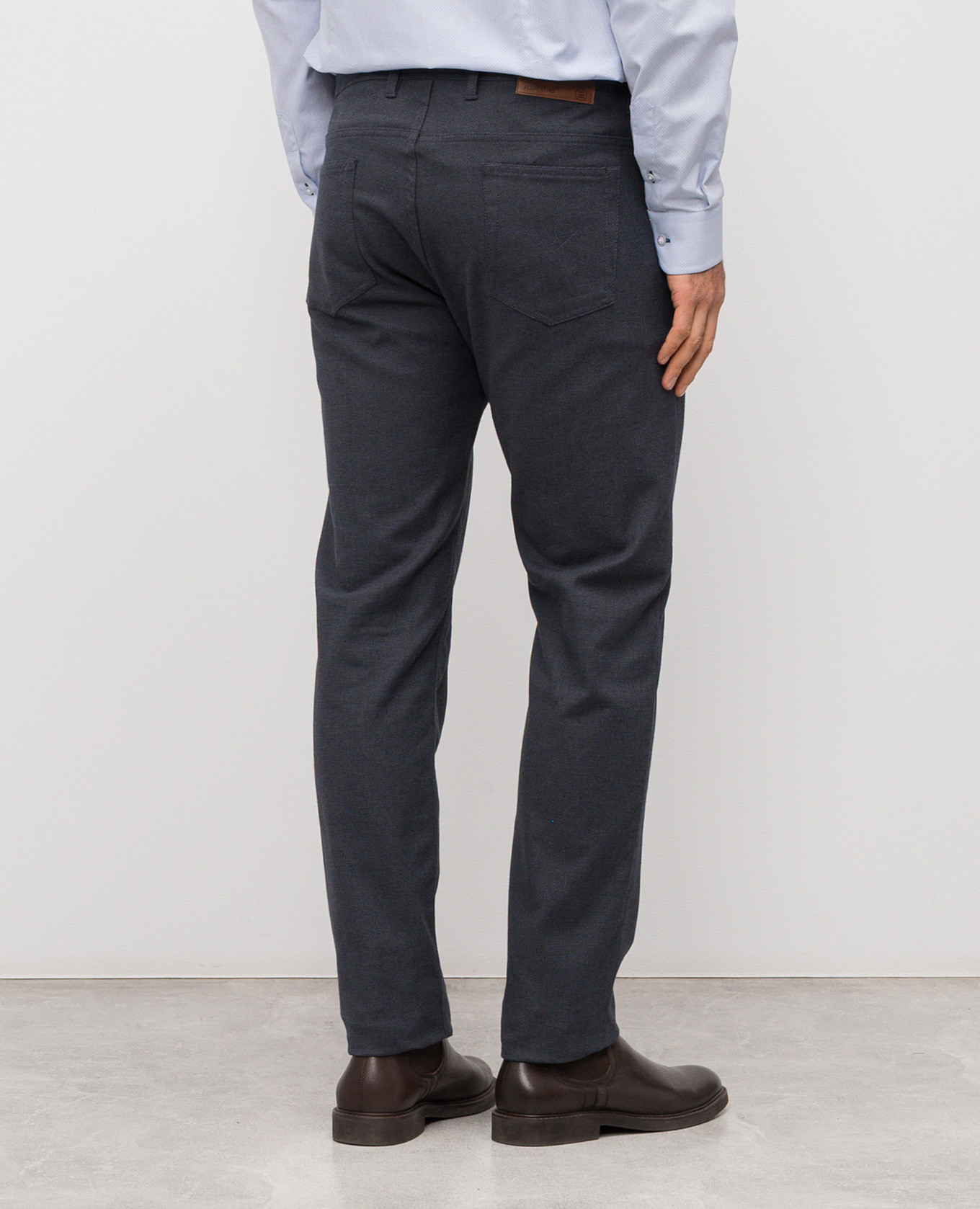 Blue pants with logo patch Florentino 4