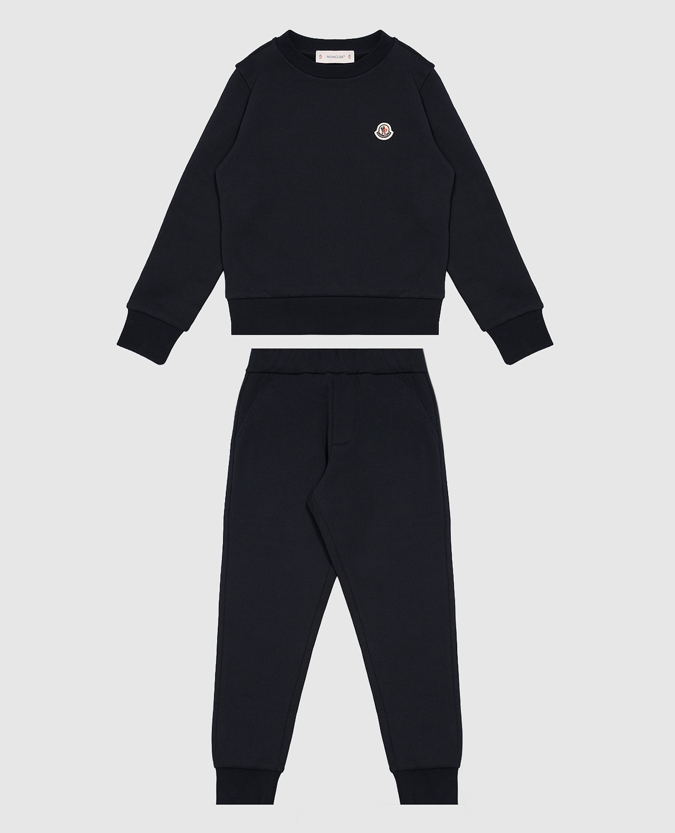 Children's blue tracksuit with logo embroidery