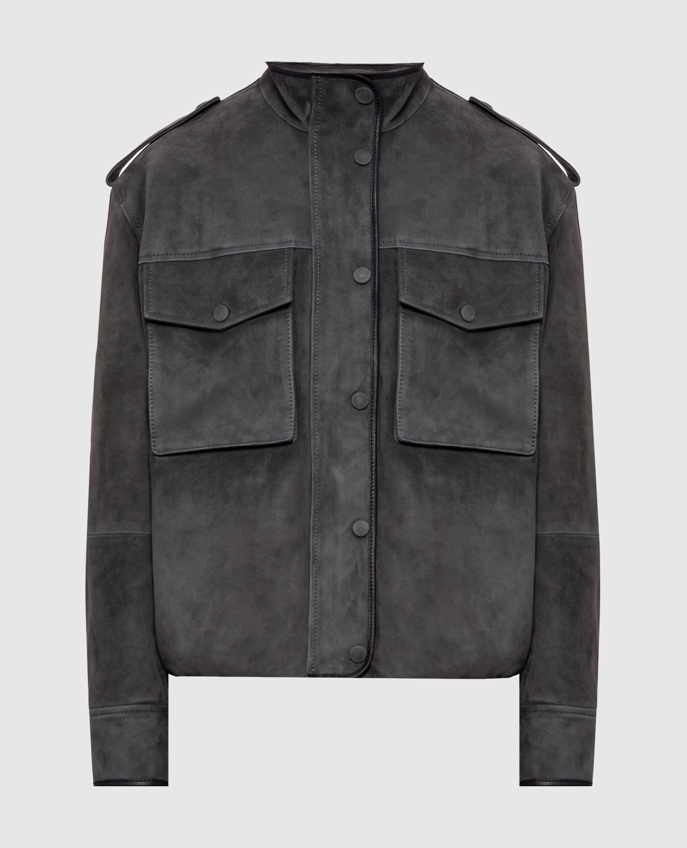 Gray suede jacket