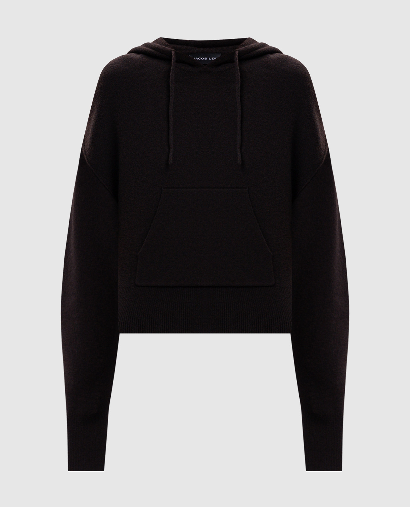Brown cashmere hoodie