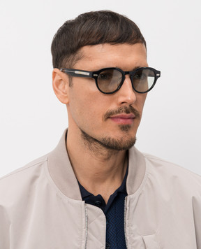 Brunello Cucinelli Iconic Meridian Black Sunglasses MOCSTEMV12