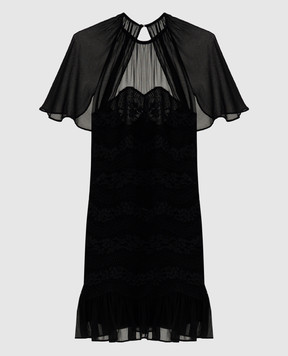 Twinset Black dress with lace 261TP2781