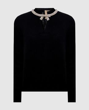 Valentino Black wool pullover 8B3KC71FA1E