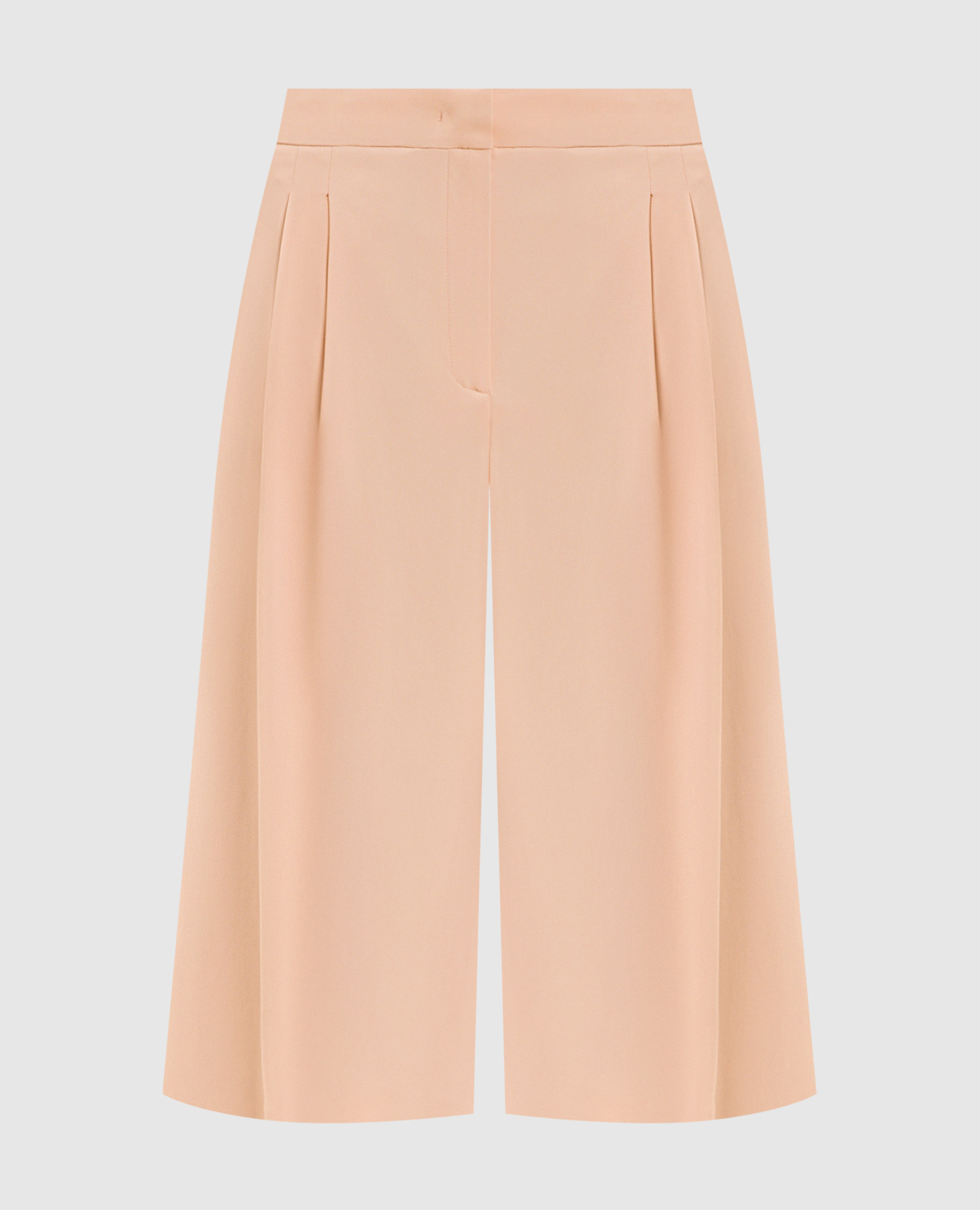 Orange Bermuda shorts with logo