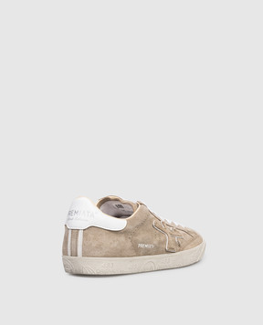 Premiata Stevend beige suede sneakers STEVEN
