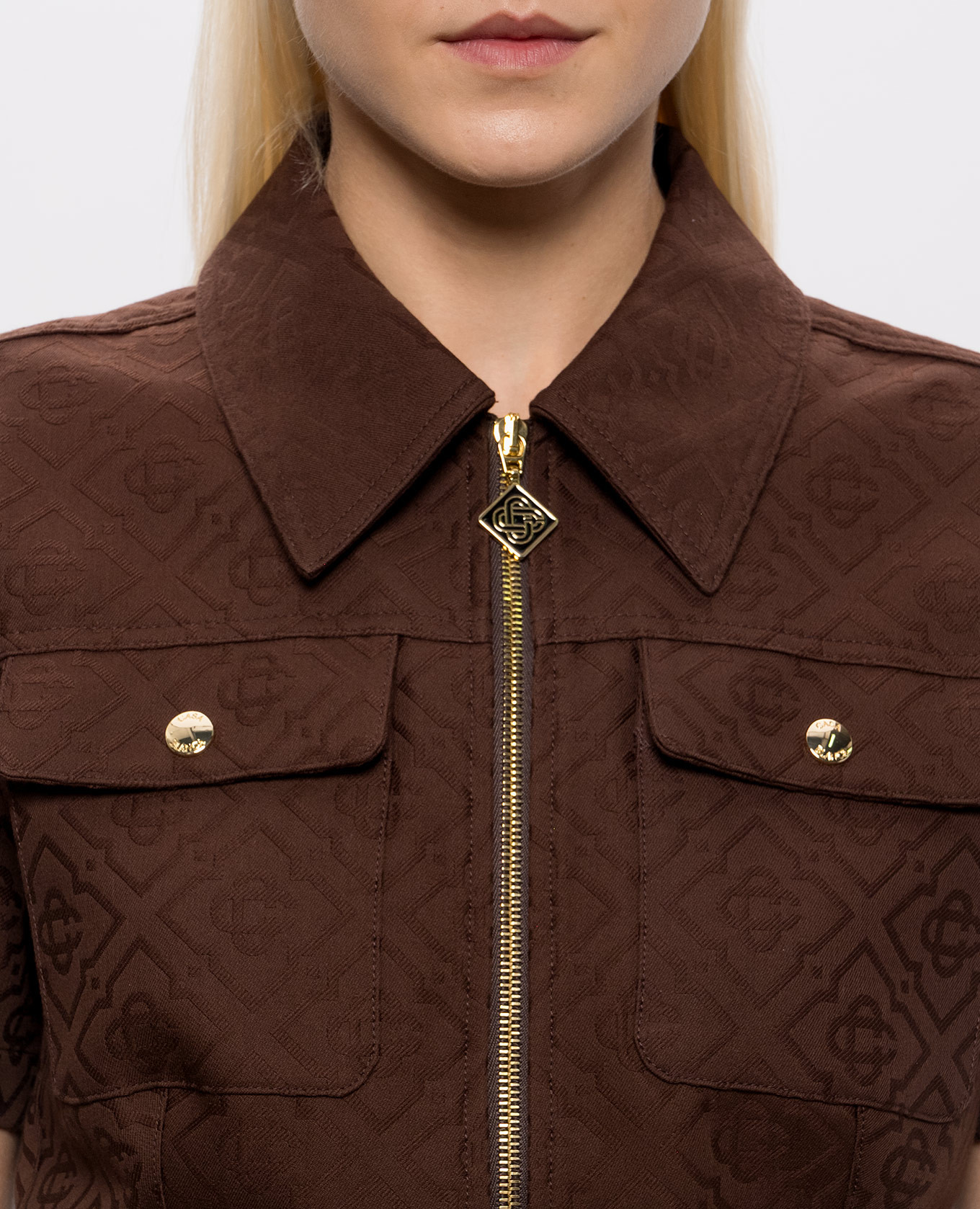 Brown dress with zipper Casablanca 5