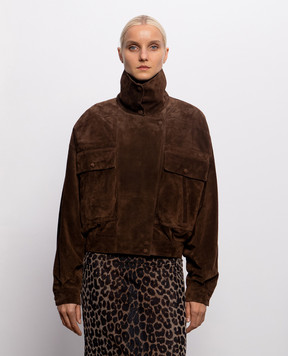 Saint Laurent Brown suede jacket 785562YC2AY