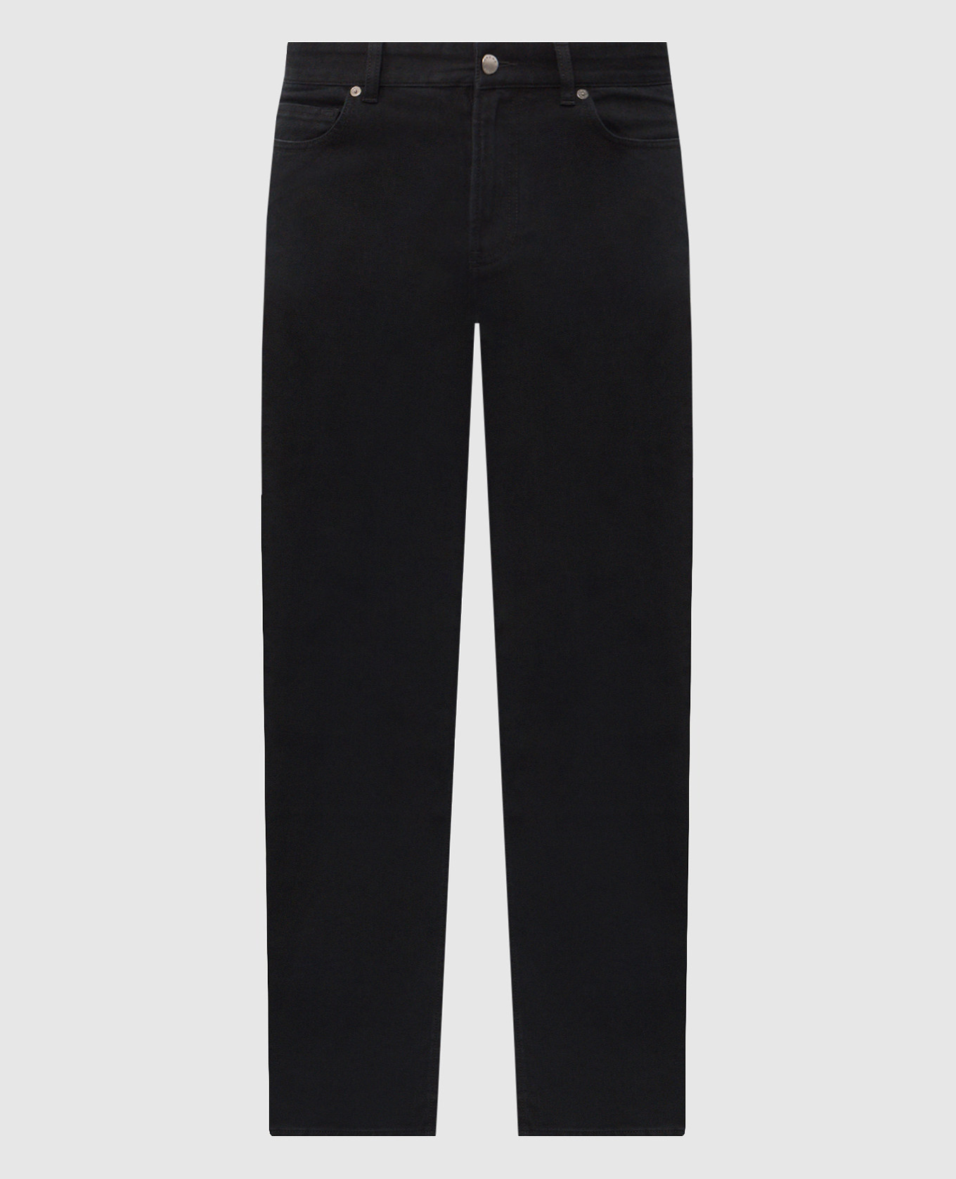 Black jeans with logo patch Agnona