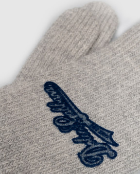 Dolce&Gabbana Children's gray wool gloves LBKAC7JDVH5