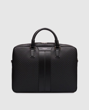 Serapian Black leather briefcase SRSTSMLL739937ACG2