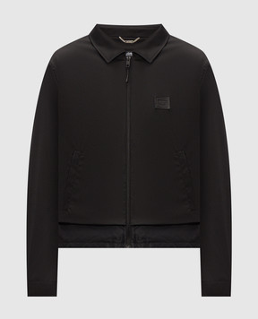 Dolce&Gabbana Black jacket with logo patch G9BQZTFUZFG