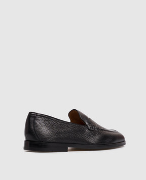 Doucal's Black leather loafers DU2983STREUF054