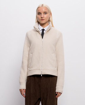 Peserico Beige jacket with wool A21107A8846