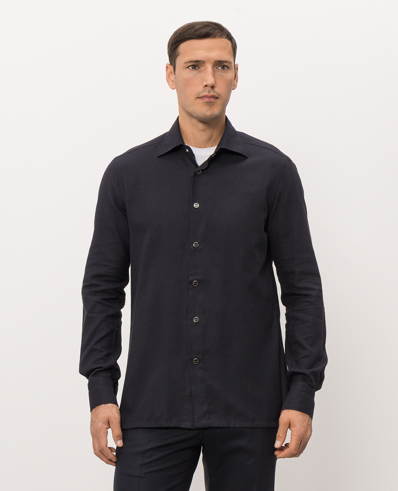 Navy blue shirt Kiton 3