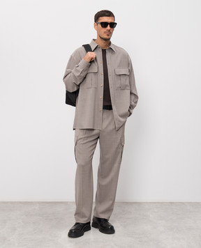 Dolce&Gabbana Beige wool shirt G5OJ2THU2BP