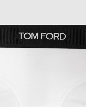 Tom Ford White panties with logo KNJ004JEX011
