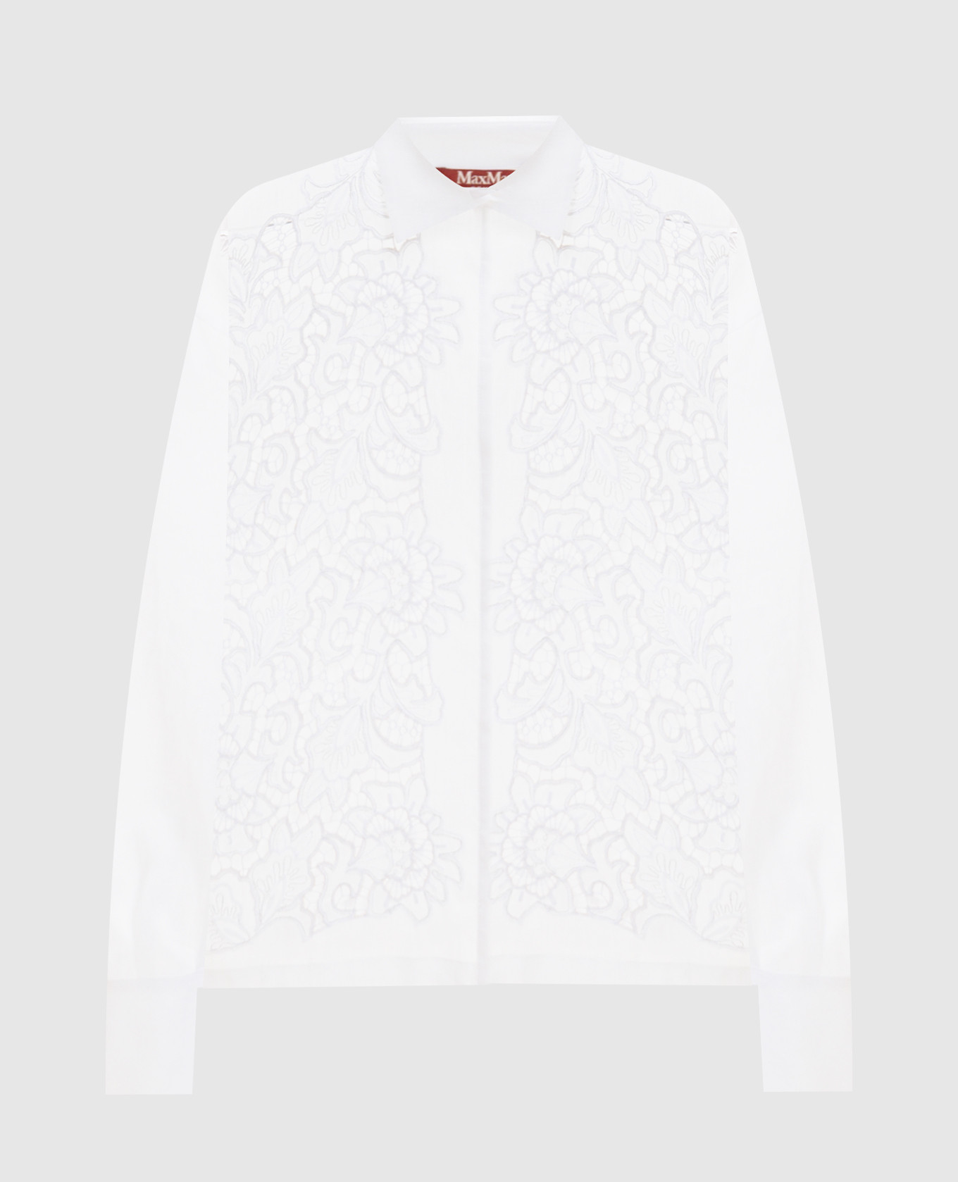 CALI white shirt with embroidered frame