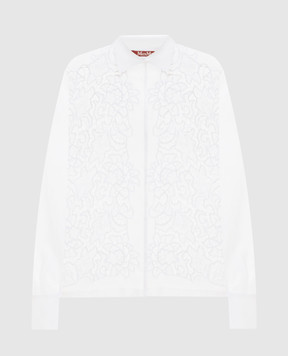 Max Mara CALI white shirt with embroidered frame MSTCALI